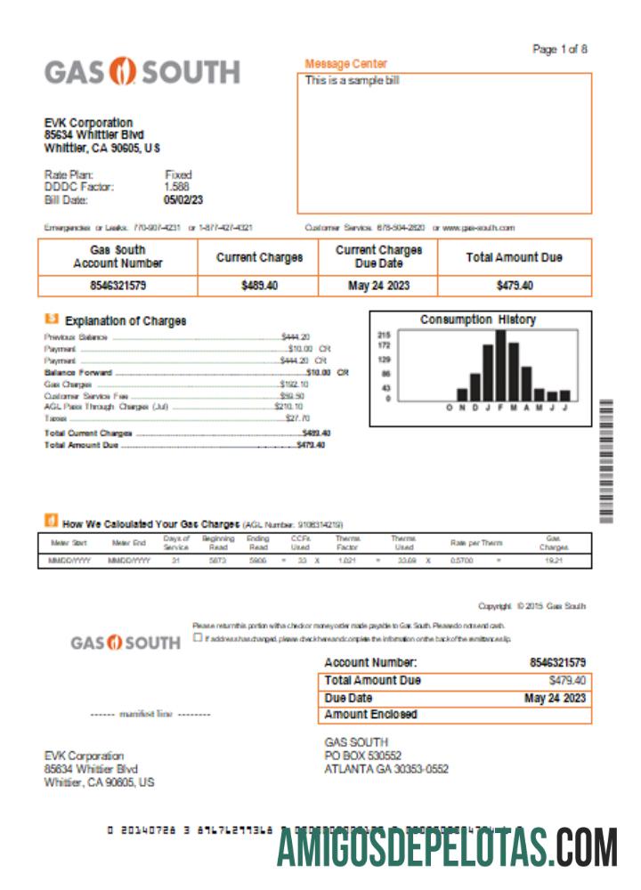 Projeto de Lei de Negócios de Utilidades Gás Sul, SCR modelo